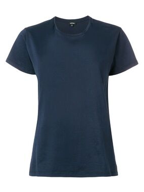NWT ASPESI Blue 100% Cotton Knit Tee - Small